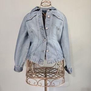 Todd Oldham Vintage‎ Y2K 90s Light Denim Jean Jacket Size Large